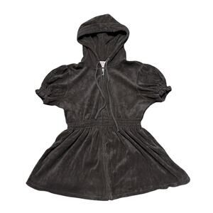 Y2K Juicy Couture Terrycloth Short Sleeve Hoodie